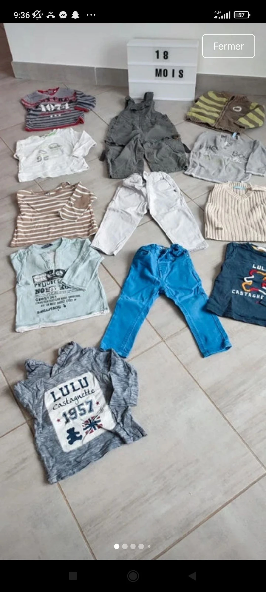 Lot de vêtements 12 mois garçon 